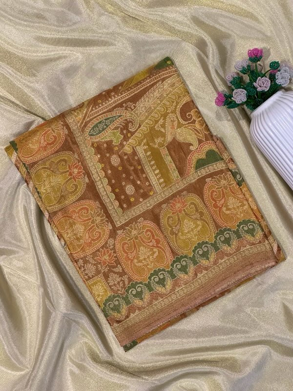 Banarasi Silky Tissue Printed Dupattas