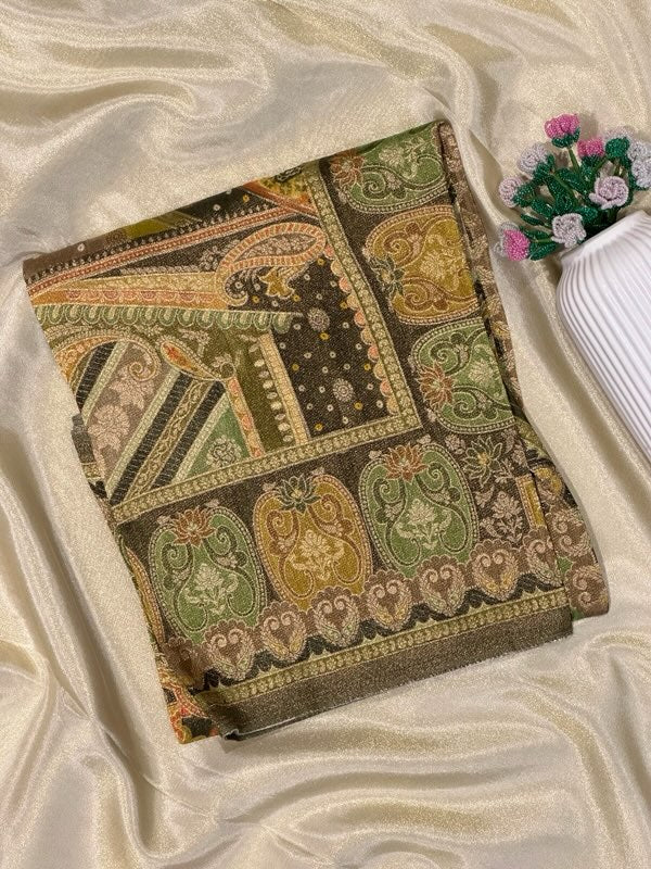 Banarasi Silky Tissue Printed Dupattas