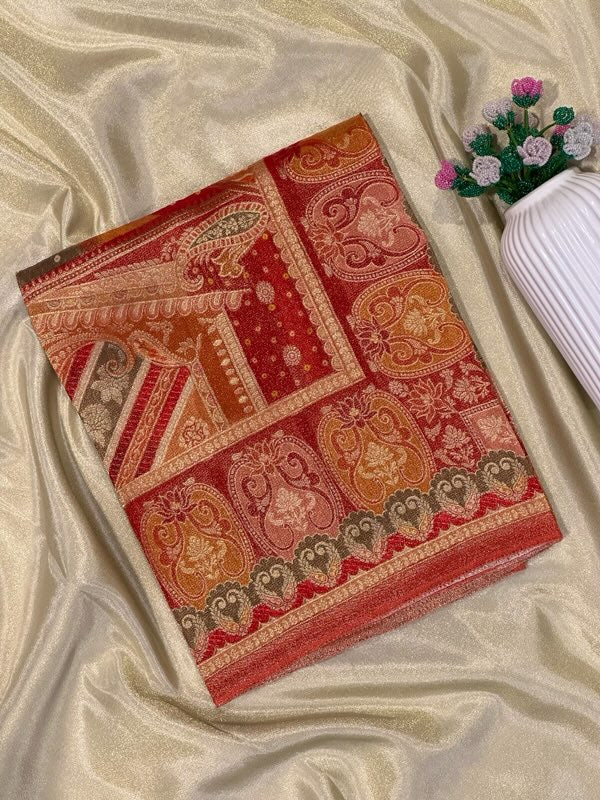 Banarasi Silky Tissue Printed Dupattas