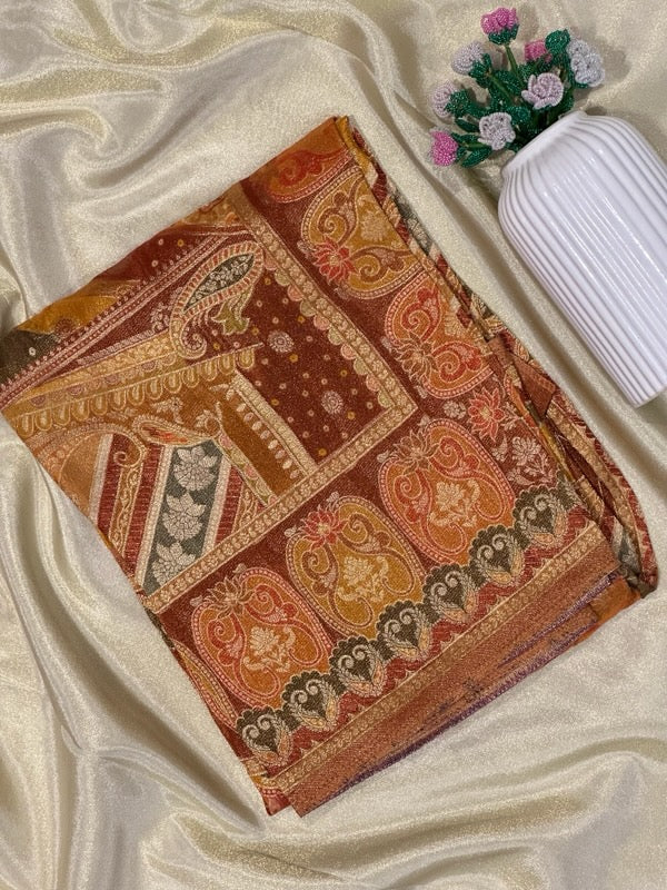 Banarasi Silky Tissue Printed Dupattas