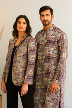 Dola silk banarasi tilak printed AI Model