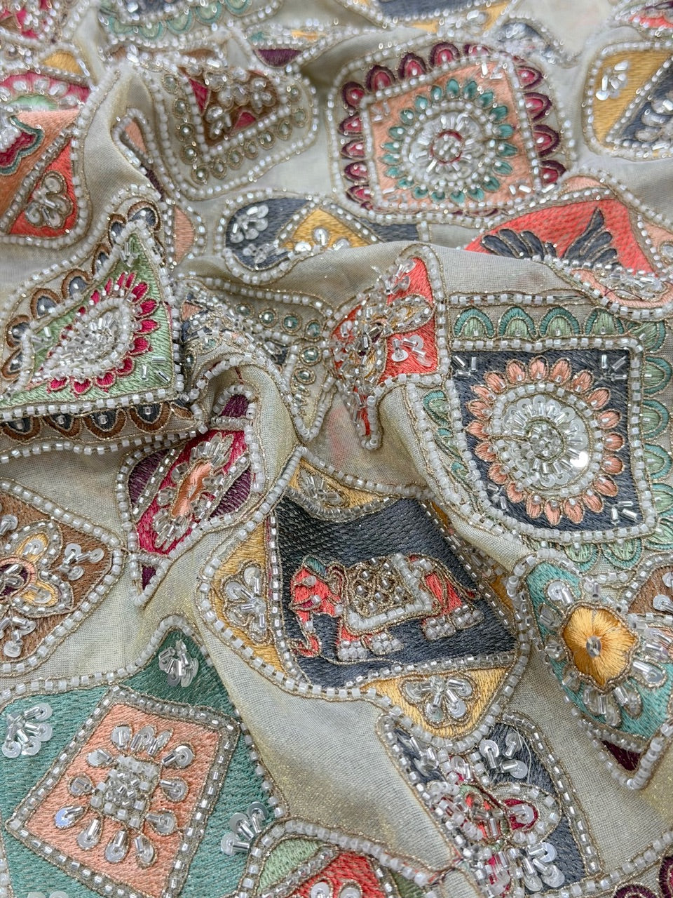 Dyeable Shimmer Tissue Cut-Dana Figures Handwork