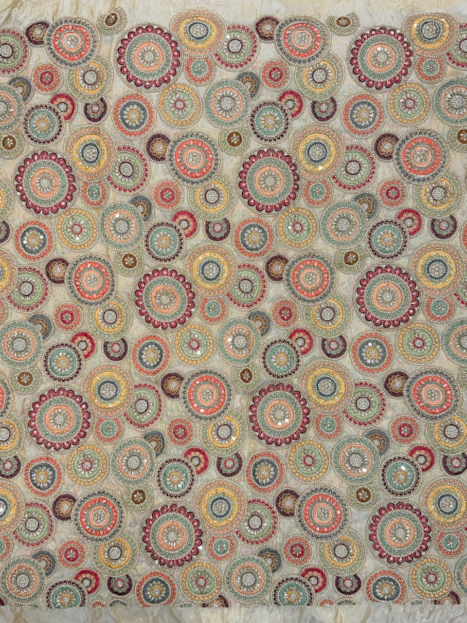 Dyeable Shimmer Tissue Cut-Dana Handwork Fabric