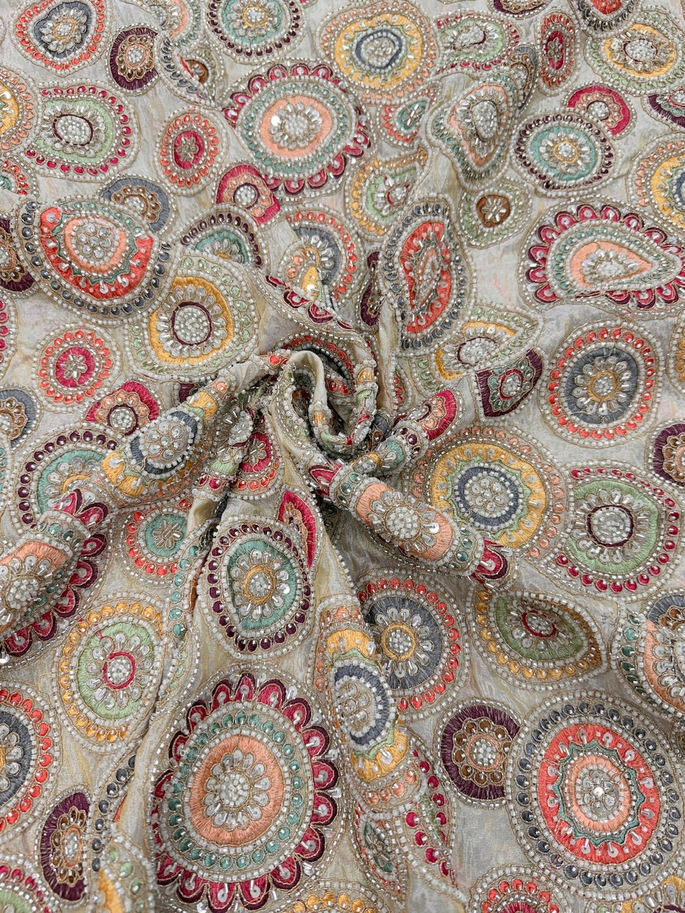 Dyeable Pure Shimmer Tissue Cut-Dana Handwork Fabrics