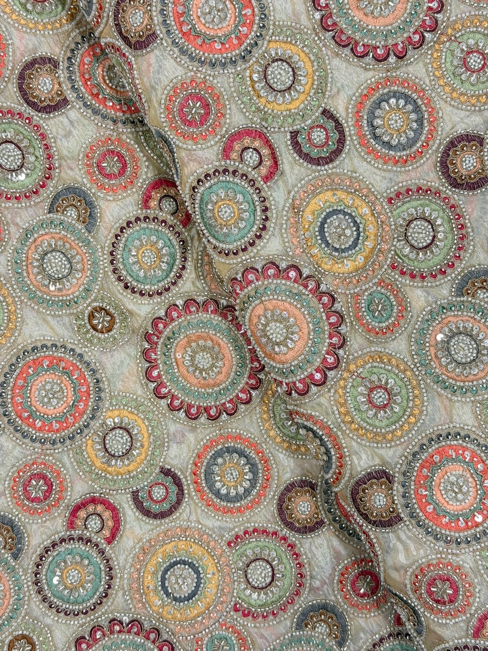 Dyeable Shimmer Tissue Cut-Dana Handwork Premium Fabrics