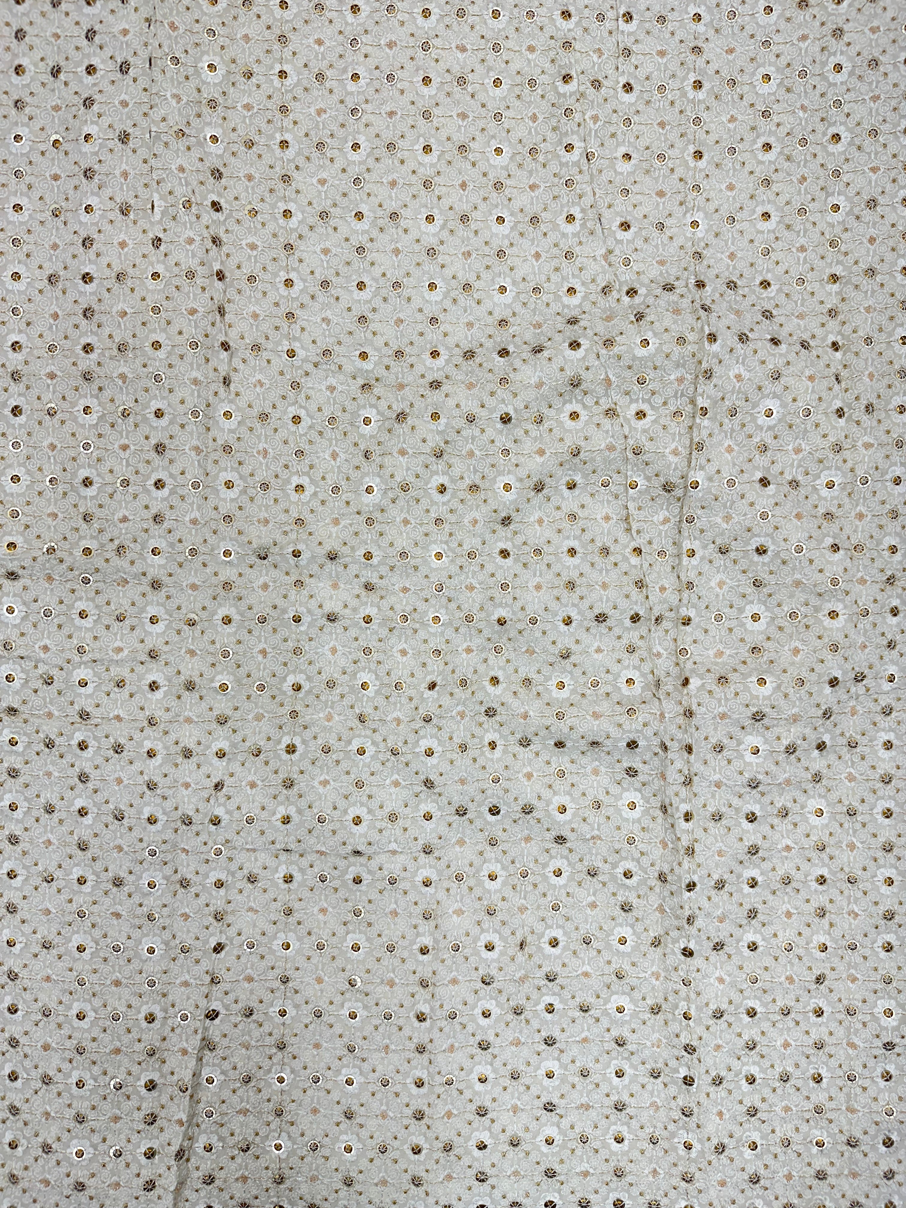 Viscose Georgette Beads, Multi-Sequins & Threads