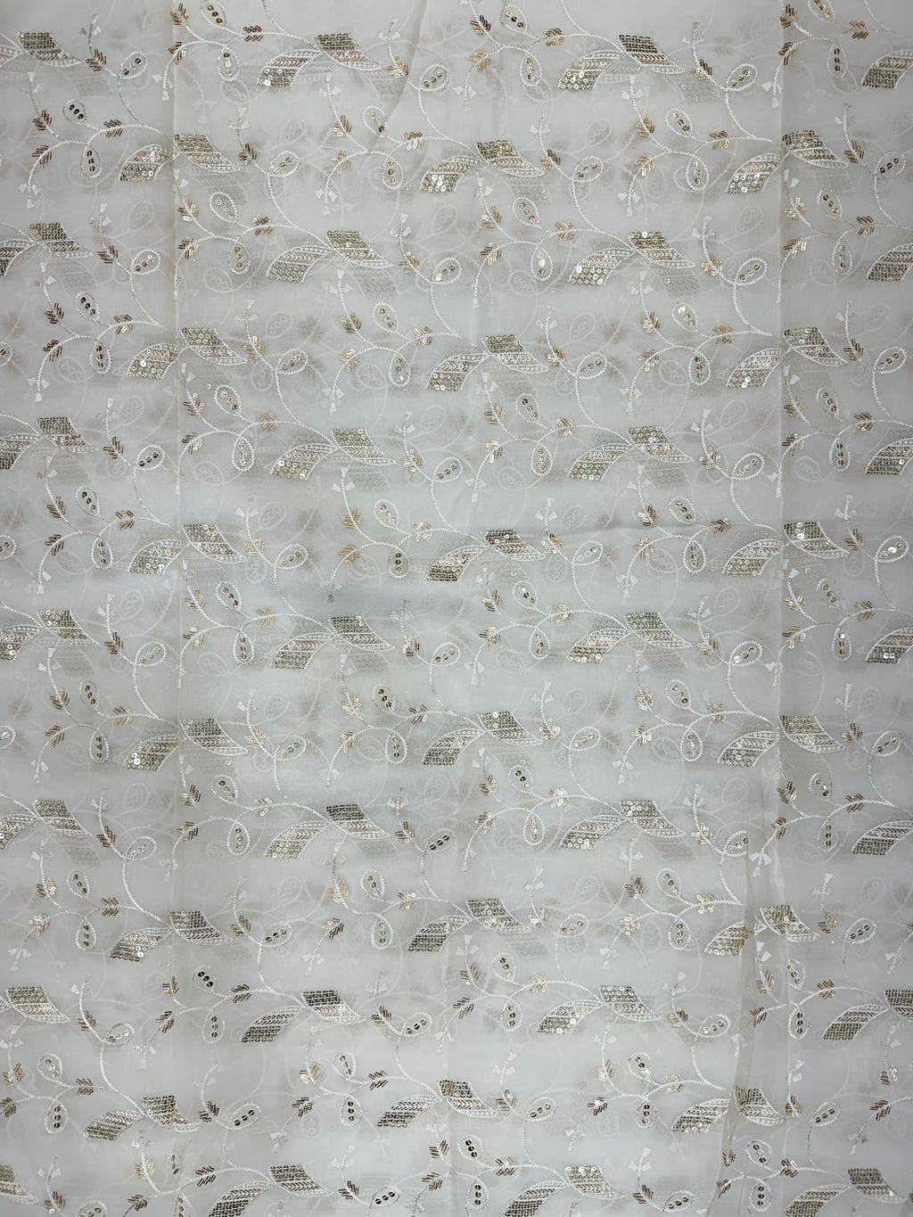 Viscose Georgette Multi Sequins & Thread Jaal