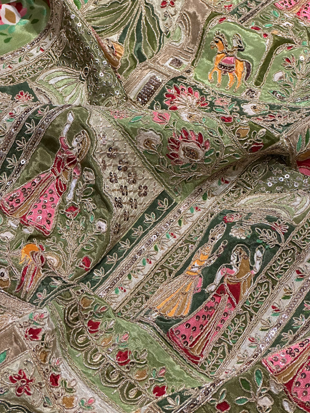 Viscose Natural Crepe Raja Raani