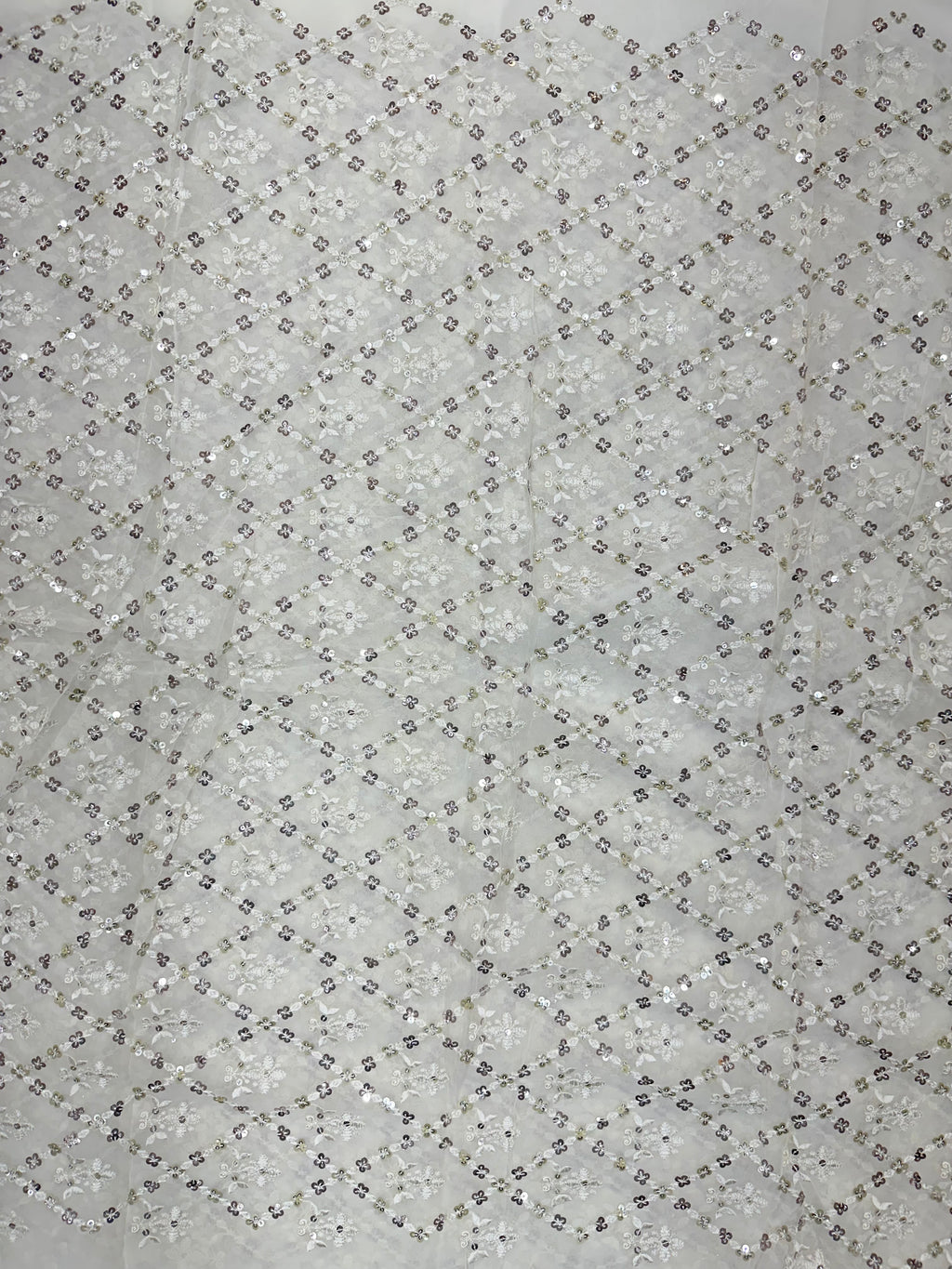 Viscose Georgette Multi-Sequins & Thread